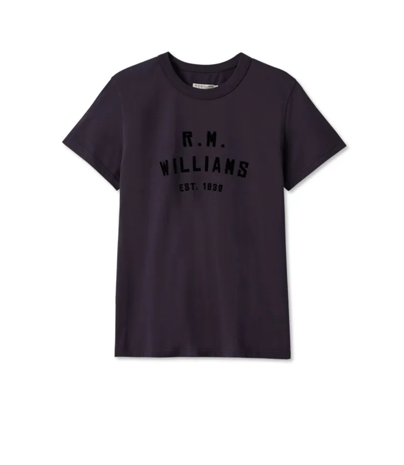 RM Williams Stencil Tee Charcoal-4